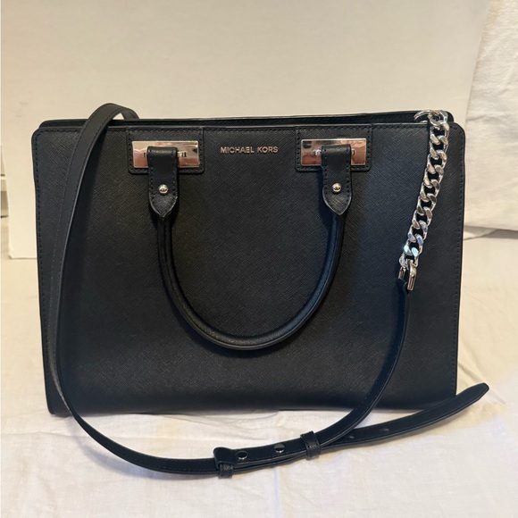 Michael Kors Quinn Large Safiano Leather Satchel - Picture 1 of 9